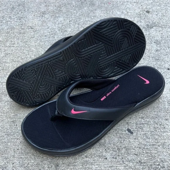 WMNS NIKE ULTRAS COMFORTS
3 THONGS THNG III BLACK PINK
BLACKS PINKS FOOTBEDS - Picture 2 of 6